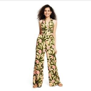 Women’s Peony Botanical Print Jumpsuit